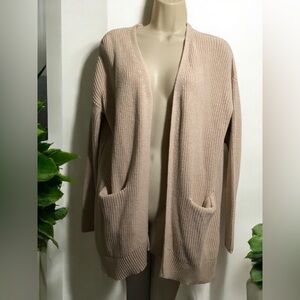 Universal Thread  Heavier Knit Soft Cream Cardigan Sweater Size Medium